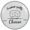 Gifi Assiette à fromage design noir et blanc