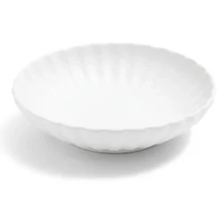 Gifi Assiette à soupe Venise rebord ondulé faïence blanc Ø20cm