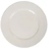 Gifi Assiette avec rebord embossé ronde plate blanche