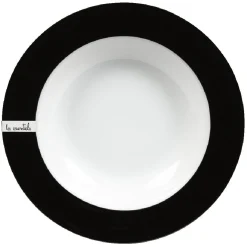 Gifi Assiette creuse blanche et noire