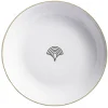 Gifi Assiette creuse blanche motif flocon vague japonaise
