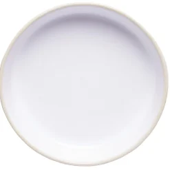 Gifi Assiette creuse en faïence blanc avec liseré crème
