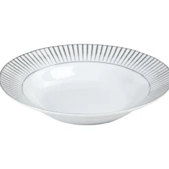 Gifi Assiette creuse en porcelaine motif argenté