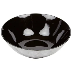 Gifi Assiette creuse en porcelaine décor marbre gris