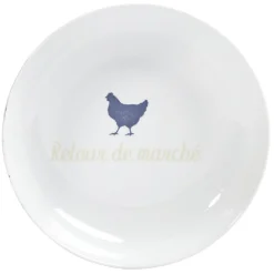 Gifi Assiette creuse en porcelaine blanche