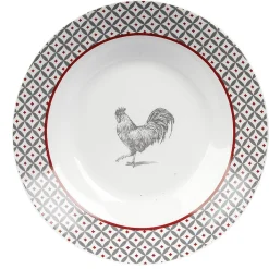 Gifi Assiette creuse esprit campagne design poule ø21 cm