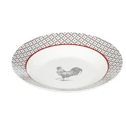 Gifi Assiette creuse esprit campagne design poule ø21 cm