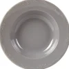Gifi Assiette creuse grise festonnée