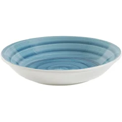 Gifi Assiette creuse ronde déco spirale Ø21 cm