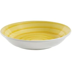 Gifi Assiette creuse ronde déco spirale Ø21 cm