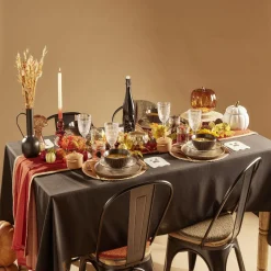 Gifi Assiette creuse verre transparent liseré noir Ø23cm