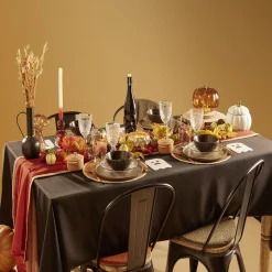 Gifi Assiette creuse verre transparent liseré noir Ø23cm