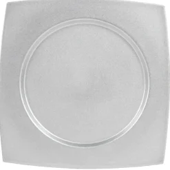 Gifi Assiette de présentation argentée