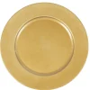 Gifi Assiette de présentation ronde dorée