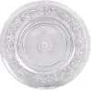 Gifi Assiette de présentation ronde transparente ciselée