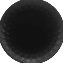 Gifi Assiette dessert noire à reliefs