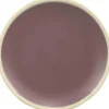 Gifi Assiette dessert violette bordure blanche