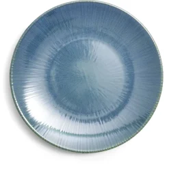 Gifi Assiette plate Amaury faïence bleue Ø20cm