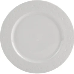Gifi Assiette plate blanc effet martelé x4