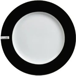 Gifi Assiette plate blanche et noire