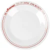 Gifi Assiette plate blanche et rouge