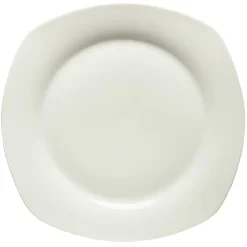 Gifi Assiette plate carrée blanc 24cm