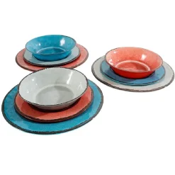 Gifi Assiette plate effet craquelé