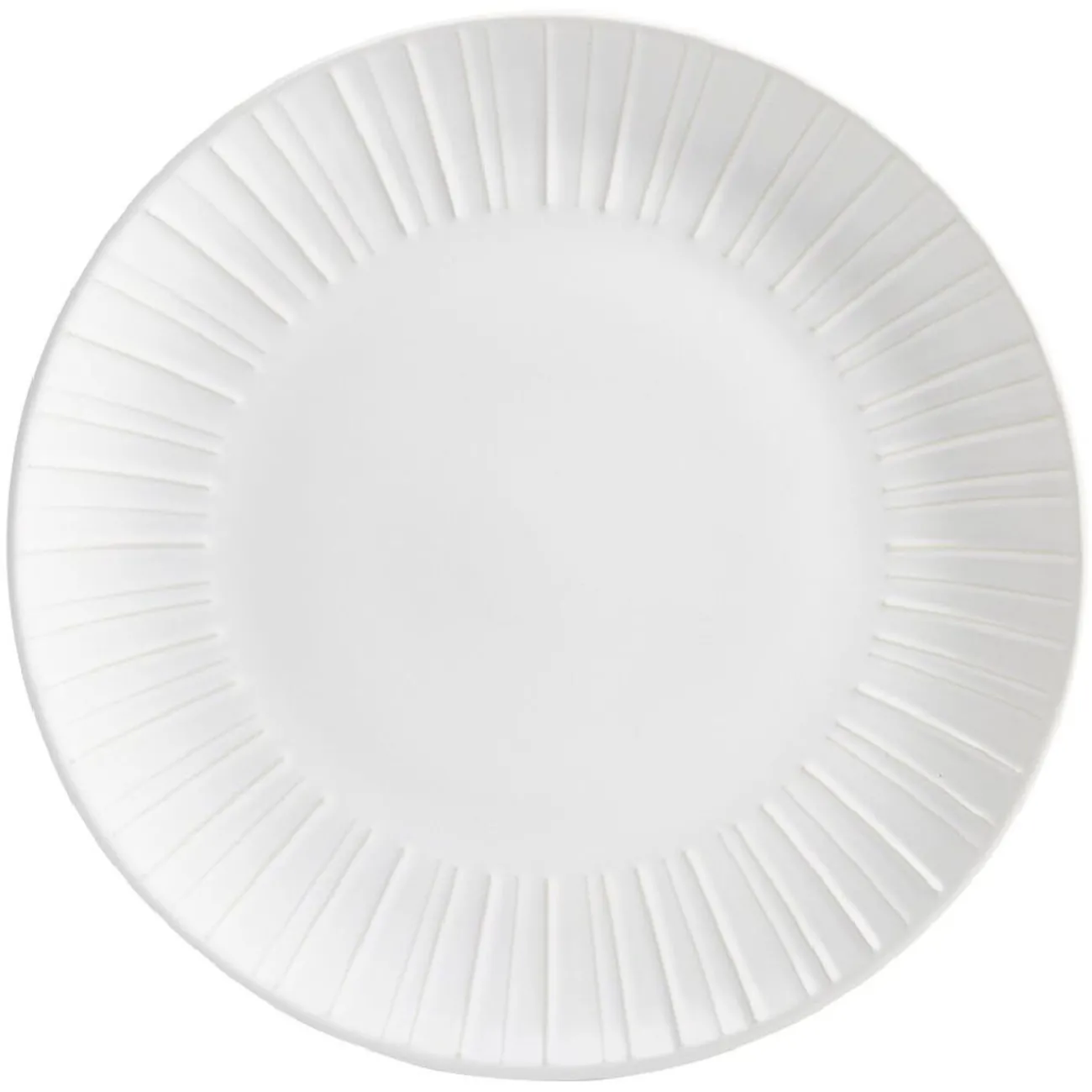 Gifi Assiette plate en céramique blanc Ø27cm