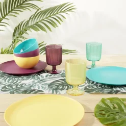 Gifi Assiette plate en plastique Ø23,5cm - 3 coloris