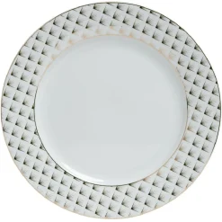 Gifi Assiette plate en porcelaine motif doré