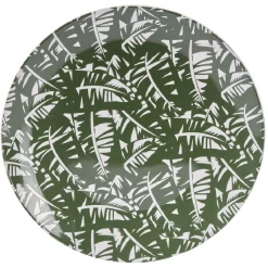 Gifi Assiette plate en porcelaine décor exotique Ø16 cm