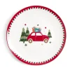 Gifi Assiette plate en porcelaine motif Noël Ø27cm