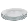 Gifi Assiette plate en verre transparent x6