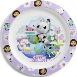 Gifi Assiette plate enfant Gabby et la Maison Magique plastique Ø22cm