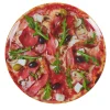Gifi Assiette plate forme ronde style fast food motif pizza