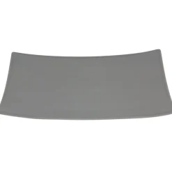 Gifi Assiette plate grise recourbée