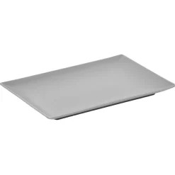 Gifi Assiette plate grise rectangulaire