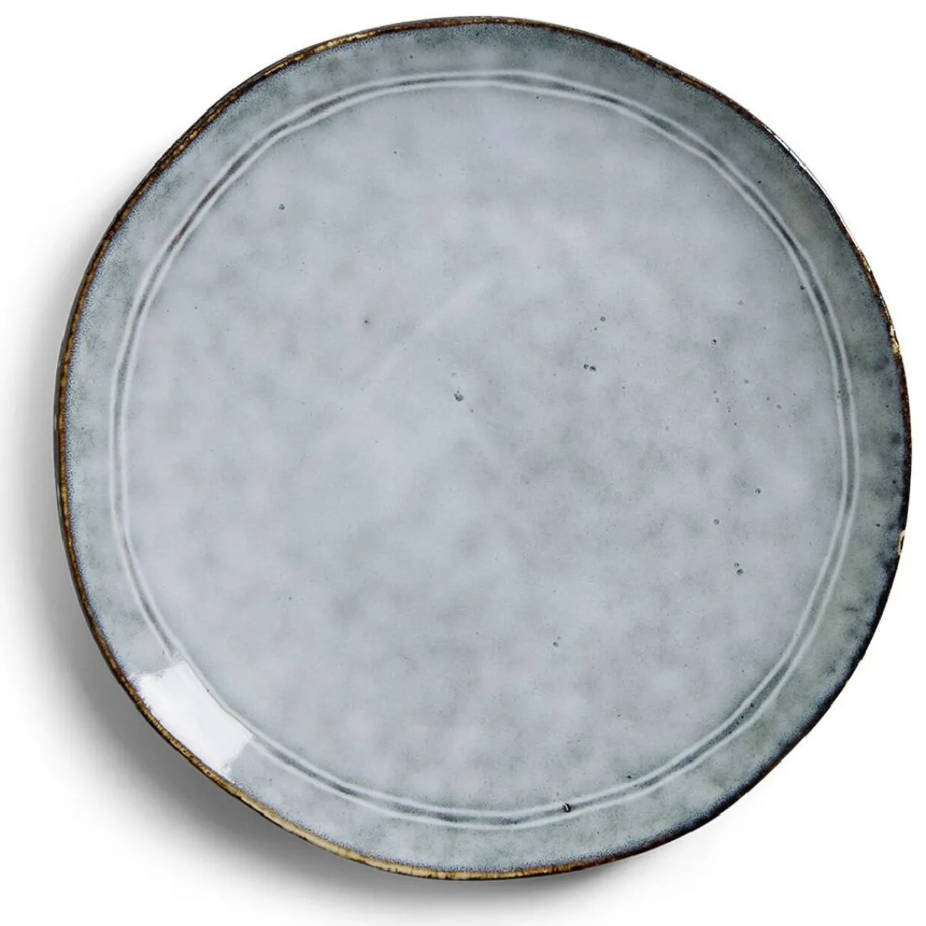 Gifi Assiette plate grès cuivré Ø26cm
