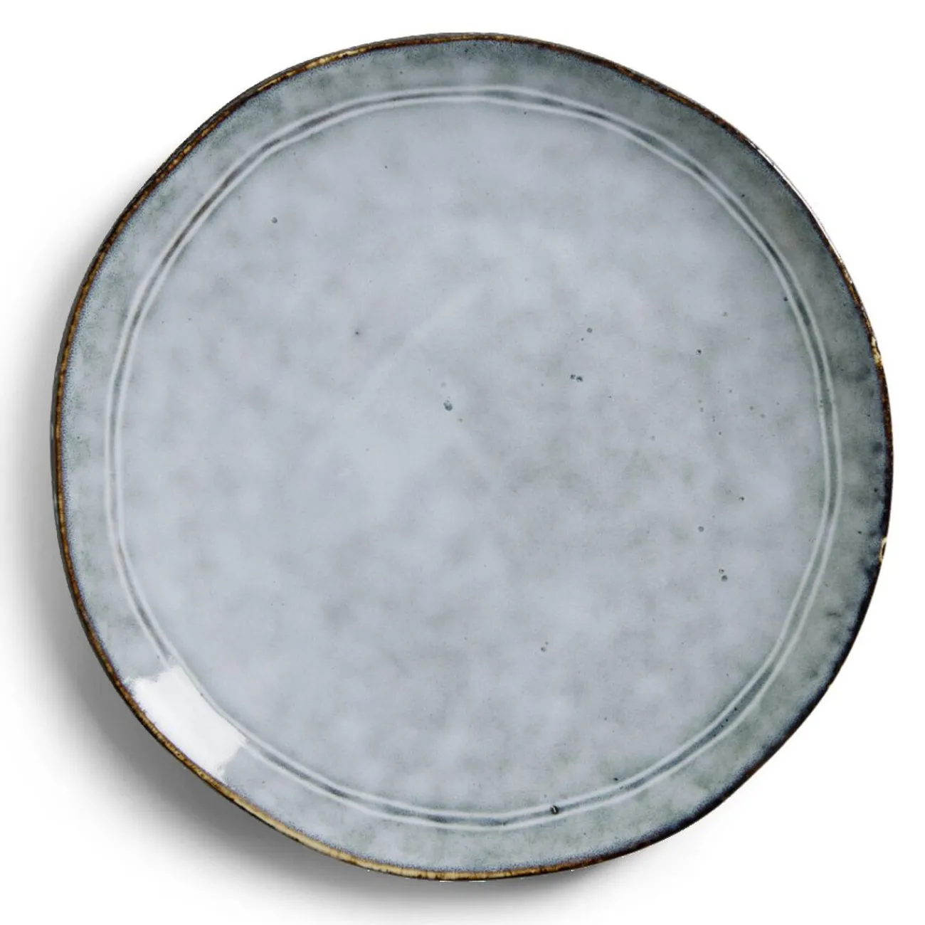 Gifi Assiette plate grès cuivré Ø26cm