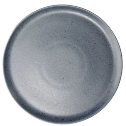 Gifi Assiette plate Julie en grès bleu Ø27cm