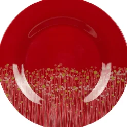 Gifi Assiette plate Luminarc rouge Flowerfield