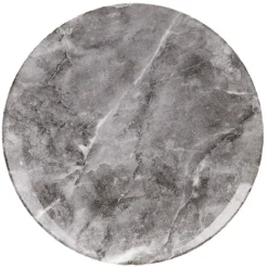 Gifi Assiette plate motif marbre gris