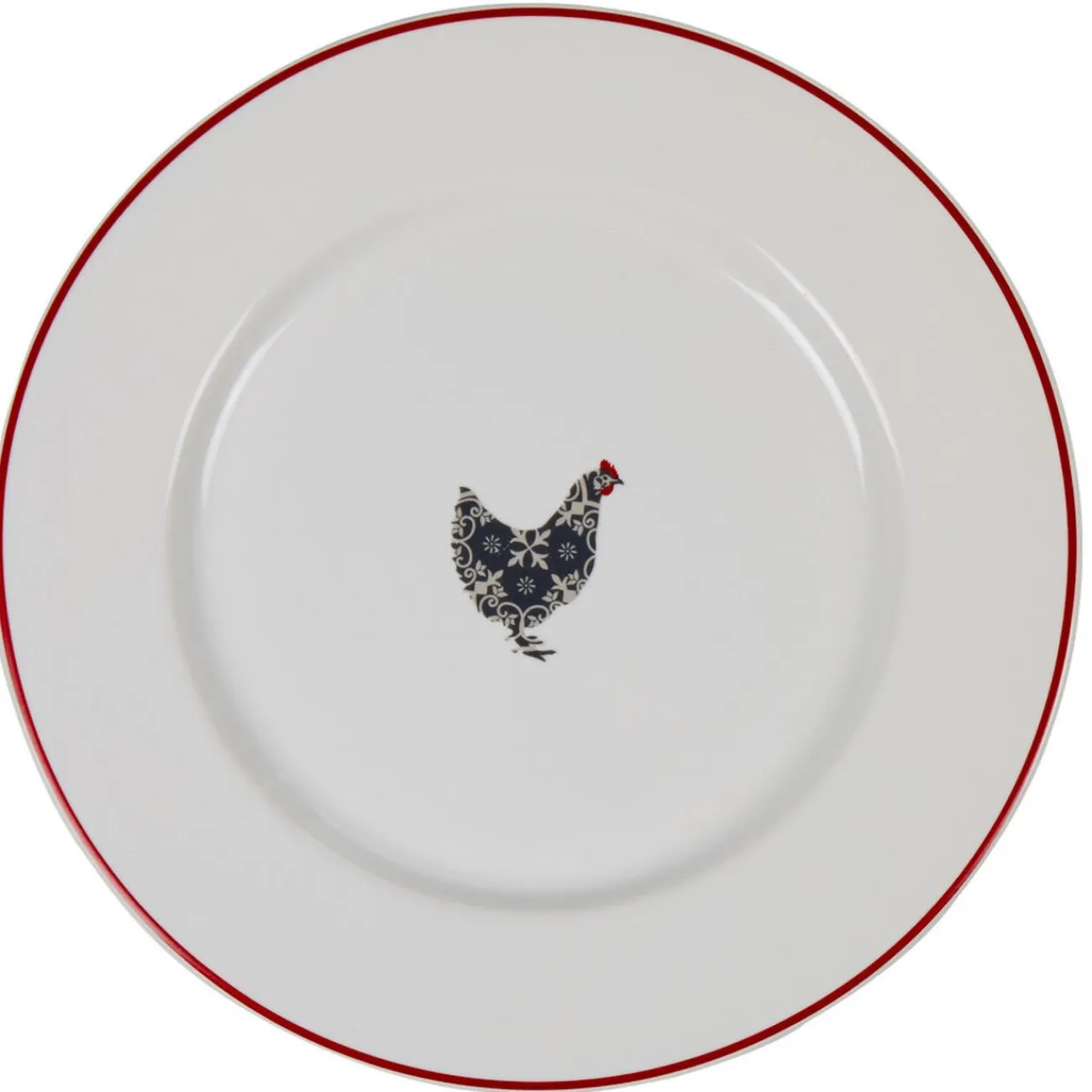 Gifi Assiette plate motif poule