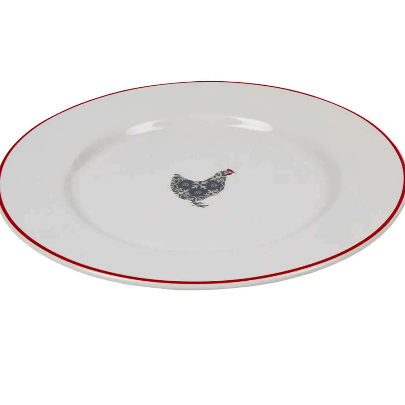 Gifi Assiette plate motif poule