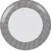 Gifi Assiette plate noire et blanche