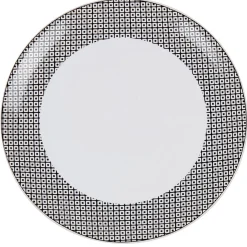 Gifi Assiette plate noire et blanche