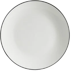 Gifi Assiette plate porcelaine blanc Ø26,5cm