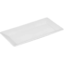 Gifi Assiette plate rectangulaire porcelaine blanc