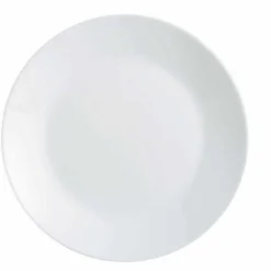 Gifi Assiette plate ronde Ø25cm Luminarc opale blanche