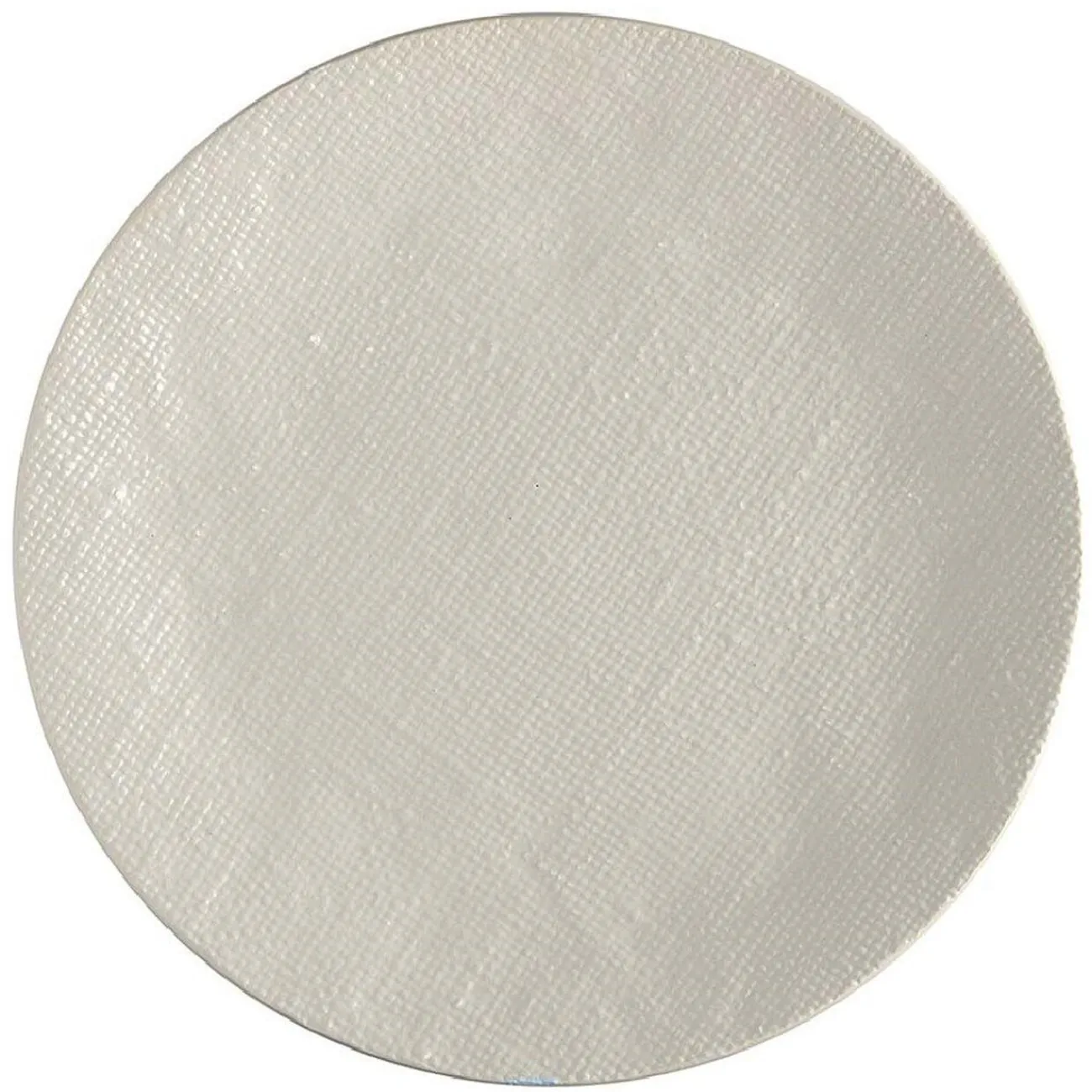 Gifi Assiette plate ronde en grès relief gris